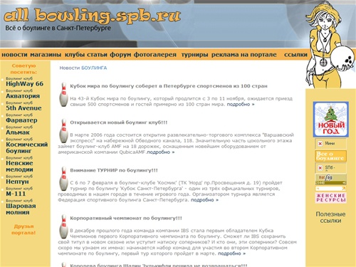  Новости боулинга  Всё о боулинге в Санкт-Петербурге Все боулинг центры и боулинг клубы 