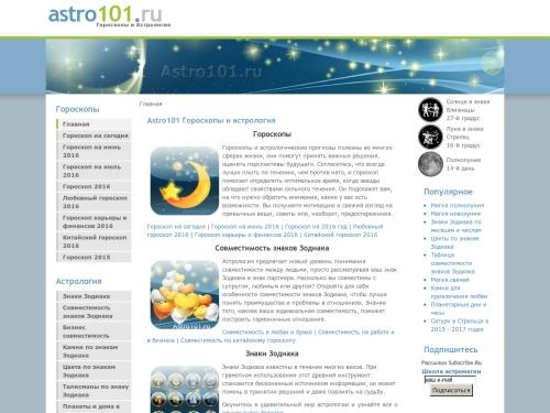 Astro101 Гороскопы и астрология