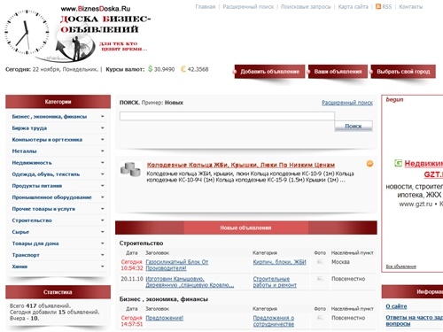 Доска деловых объявлений и предложений