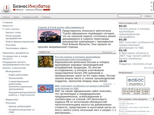 БИЗНЕС ИНКУБАТОР: идеи малого бизнеса, план предприятия и развитие бизнеса