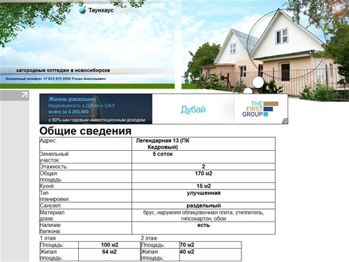 Коттеджи в Новосибирске