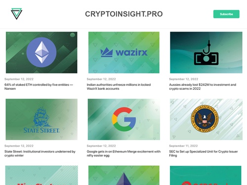 Cryptoinsight: Bitcoin, Altcoins, Blockchain & Crypto News.