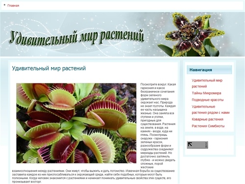 Удивительное в мире растений