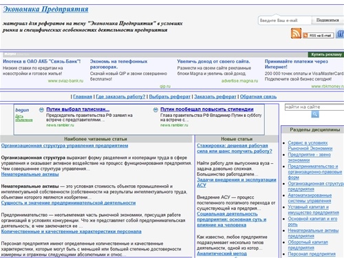 Экономика Предприятия 