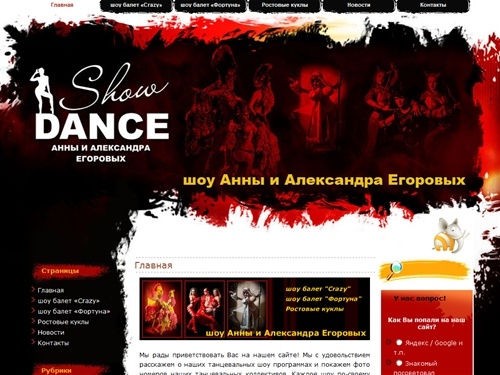 шоу Анны и Александра Егоровых