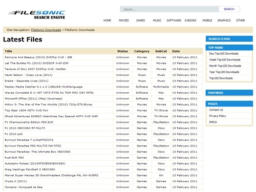 FileSonic Search Engine
