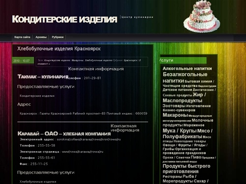 Кондитерские изделия