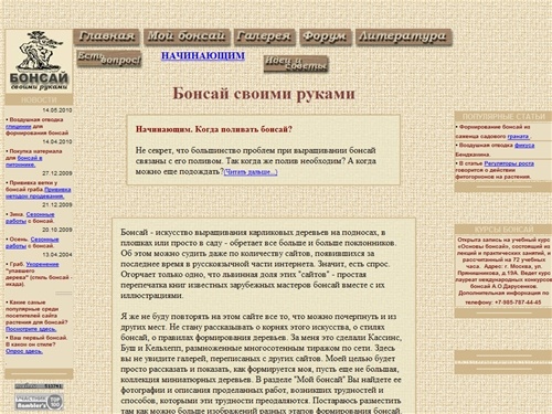 БОНСАЙ своими руками