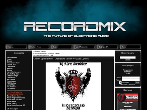 Recordmix - Клубная музыка , Скачать бесплатно клубную музыку , Electro House музыка , Trance скачать бесплатно , Techno скачать , акапеллы бесплатно, семплы бесплатно , dj биография