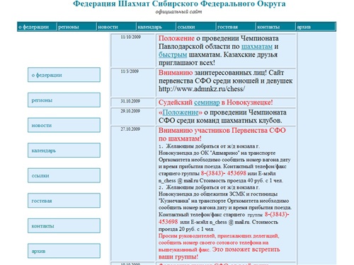 Федерация Шахмат Сибирского Федерального Округа
