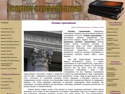 Теория страхования, основы страхования