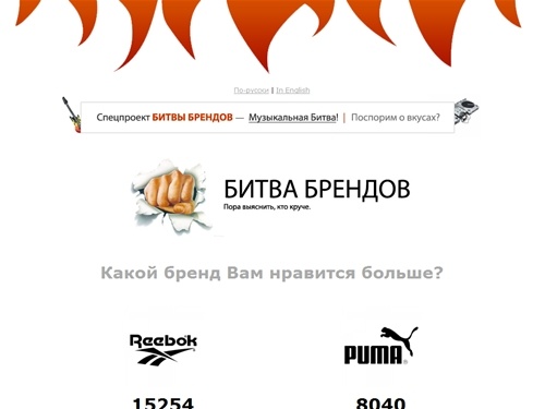 The battle of brands! 