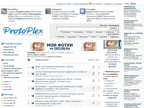 Рейтинг сайтов - TOP 100