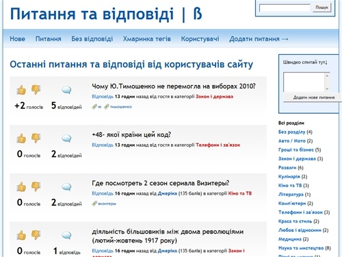 Питання та відповіді | ß