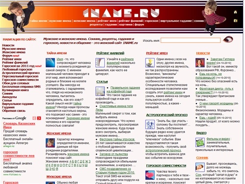 Мужские и женские имена. Совместимость имён. Значение и тайна имени. Сонник. Форум. Кулинария. Женский сайт 1NAME
