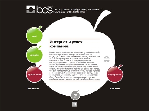 Профессиональное создание сайтов Петербург, заказать изготовление web сайтов Санкт-Петербург: +7 812 323 79 13 - BCS