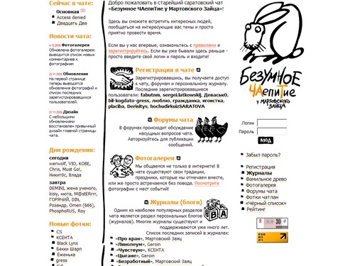 Лучший саратовский чат — Безумное ЧАепиТие у Мартовского Зайца