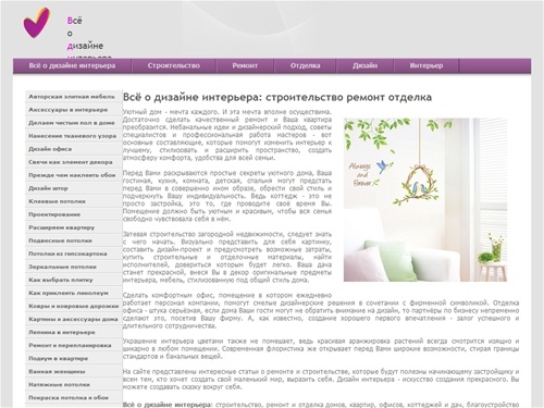 Всё о дизайне интерьера: строительство ремонт отделка