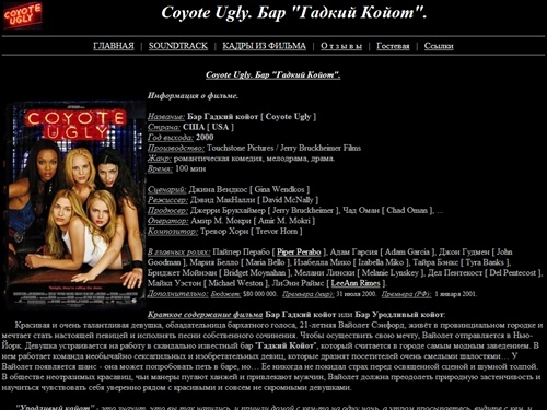 Бар Гадкий Койот. Coyote Ugly Movie. Бар 