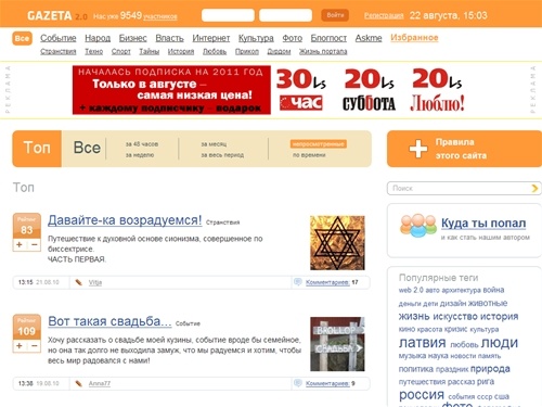 Gazeta 2.0 / Топ