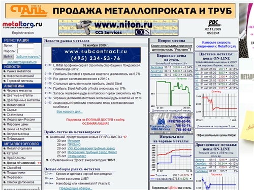 Металл Торг.Ру - новости, аналитика и цены:				 металлопрокат, черные и цветные металлы, лом,				 сталь, метизы, арматура, балка, трубы, швеллер,				 лист, уголок, чугун, металлолом, ферросплавы. 	