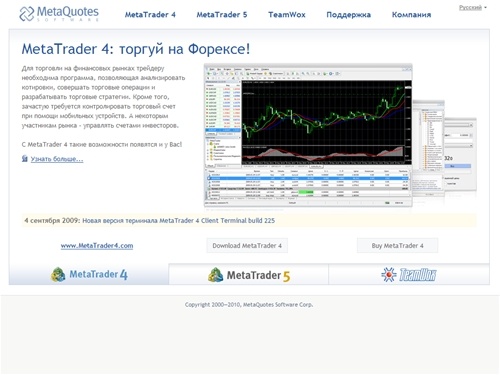 MetaTrader 4, MetaTrader 5, TeamWox / MetaQuotes Software Corp.