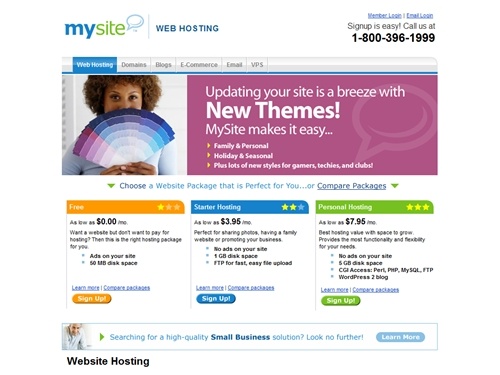 Website Hosting - Mysite.com