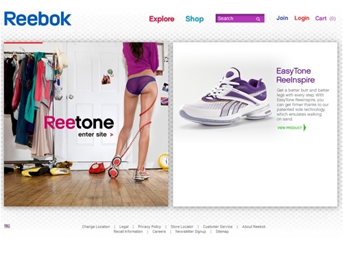 Главная страница - Reebok