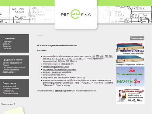 О компании : Релейка.Ру