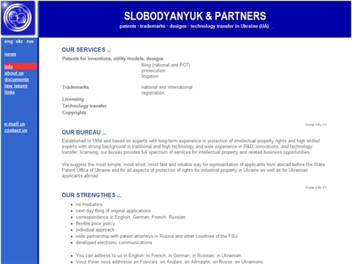SLOBODYANYUK & PARTNERS > Intellectual Property in Ukraine