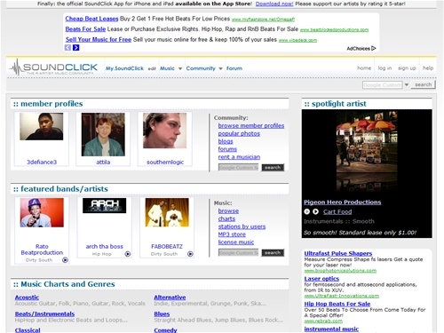 SoundClick - Free MP3 music download and much, much more.