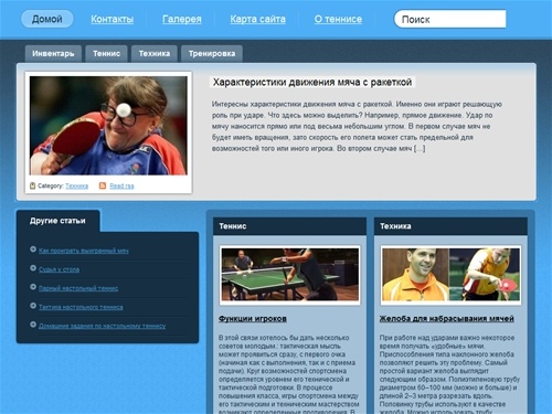 Настольный теннис