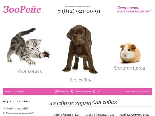 Лечебные корма для собак