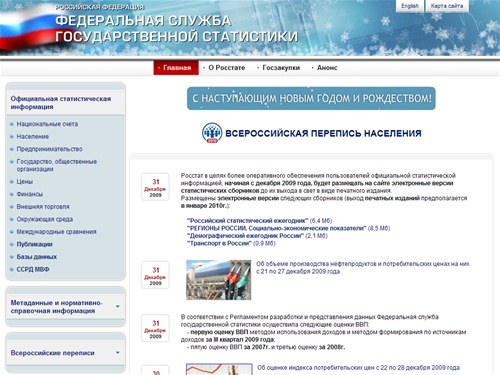 Федеральная служба государственной статистики.